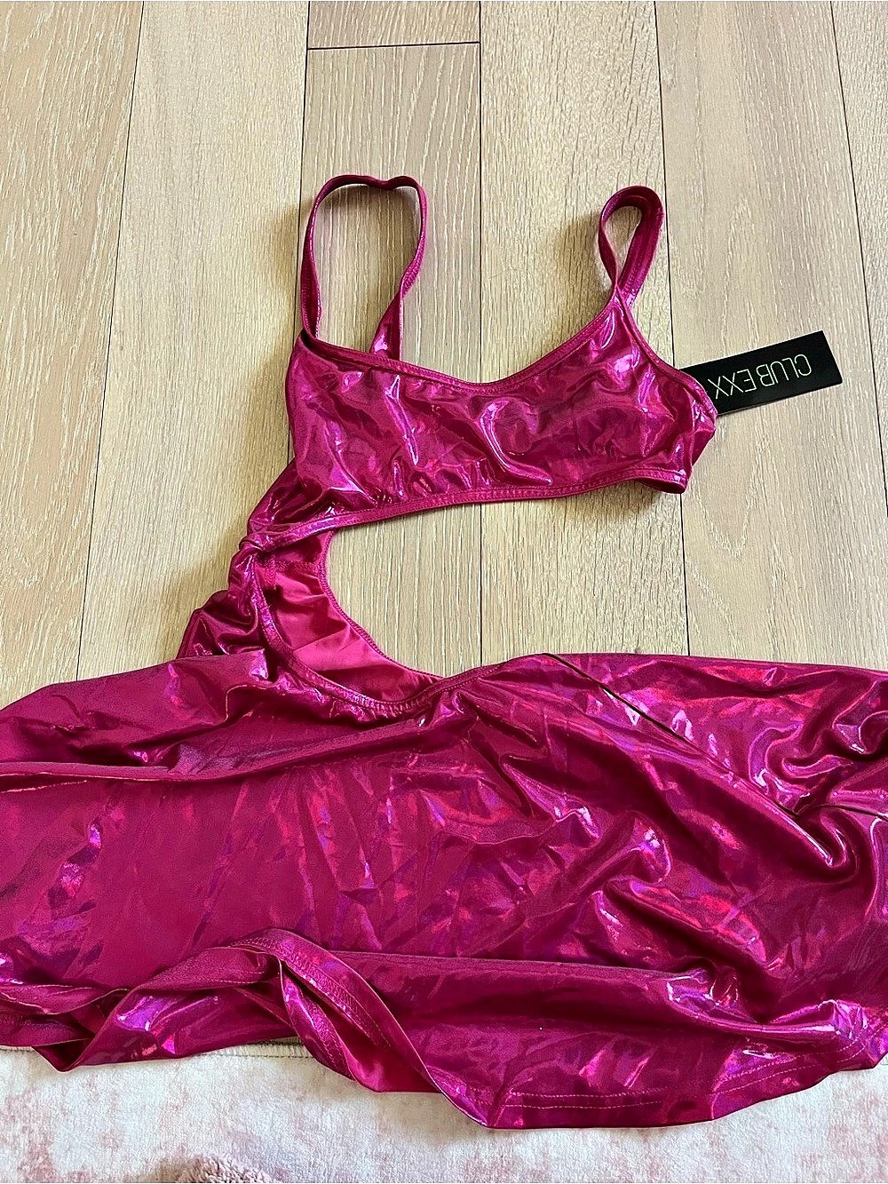 Dolls Kill Metallic Mini Dress Size XXS NWT